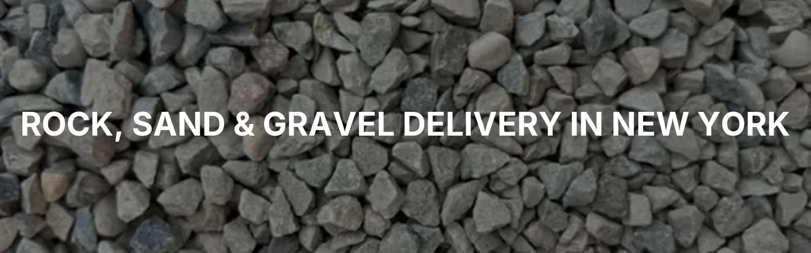 Bulk rock, sand, and gravel delivery across New York
